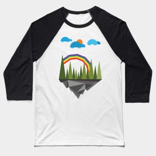 Turtle Cloud-Geometric nature Baseball T-Shirt